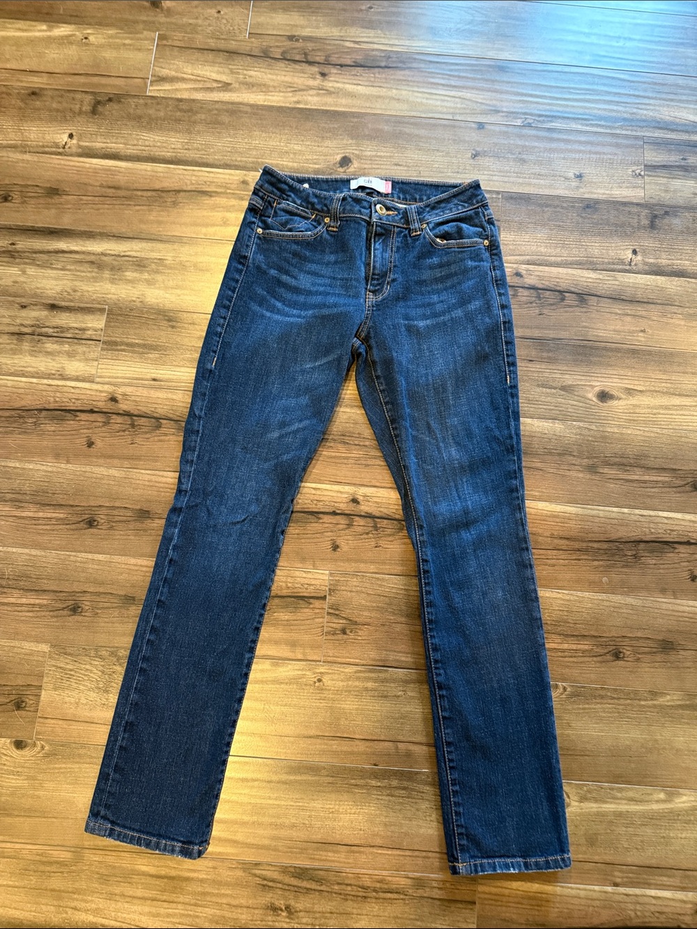 CAbi Women's Skinny Jeans in Dark Blue Denim